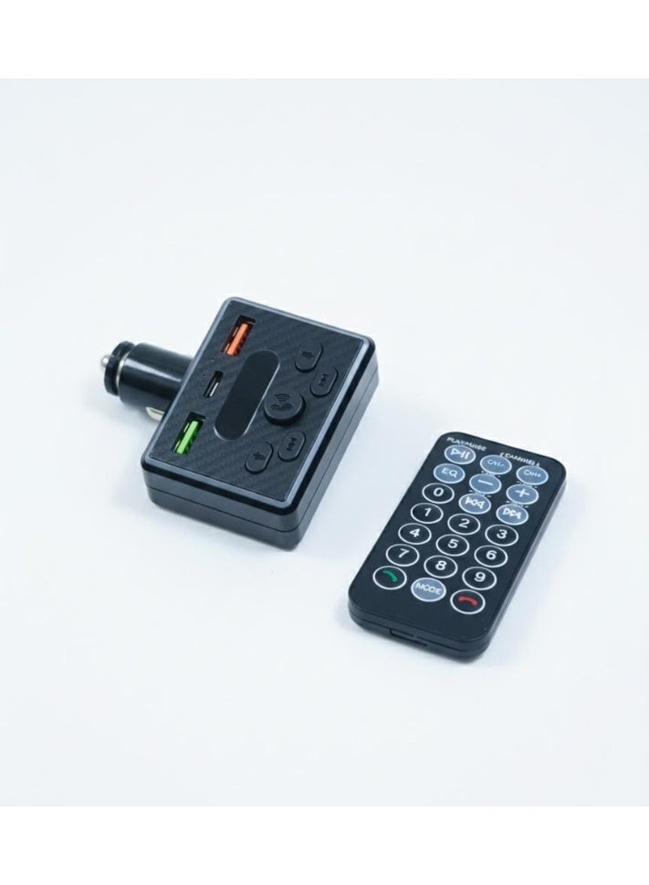 Bluetooth wireless car MP3 player with FM transmitter and MP3 player - LCD screen, car charger and USB remote control for fast charging, hands-free calling and music streaming. - Image 2